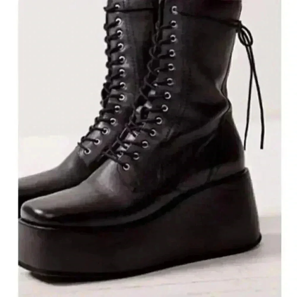 Free People Arlyn Platform Boots - Picture 2 of 9